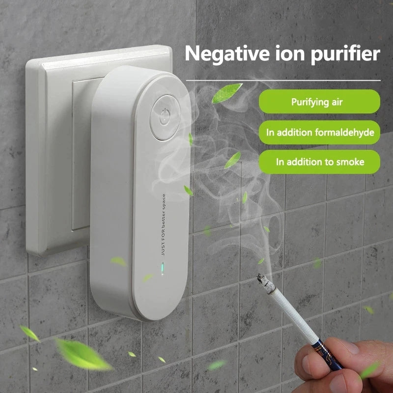 Portable Air Purifier (Air Freshener Ionizer Cleaner for Dust & Cigarette Smoke)