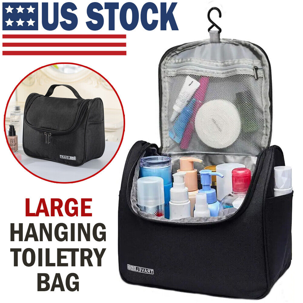 Travel Toiletry Bag For Men & Women (Cosmetics Makeup & Shaving Organizer)