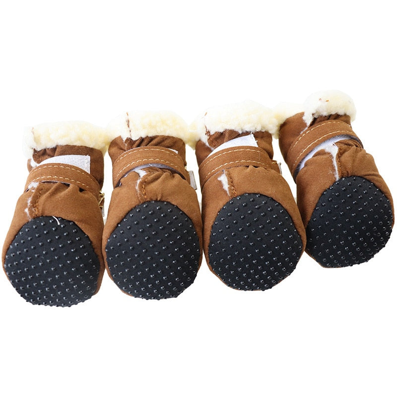 Dog Shoes Thick Warm Waterproof (Anti-slip Rain Snow Boots)