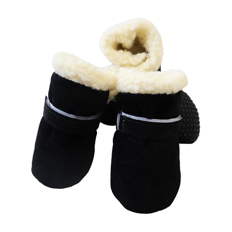 Dog Shoes Thick Warm Waterproof (Anti-slip Rain Snow Boots)