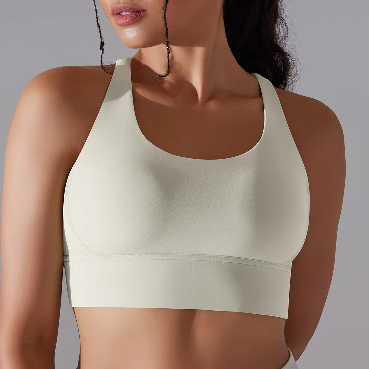 Women Crop Top Camisole Naked Feel (Workout Underwear Sportswear Outfit Women Yoga Bra Tops for Fitness  Sport Bra Gym Vest)