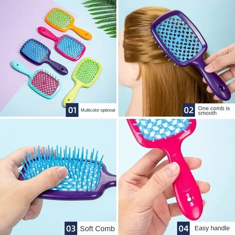 Magic Hair comb (Detangling Tangled Hair, Comb Hollow Out Massage, Combs Anti-static)