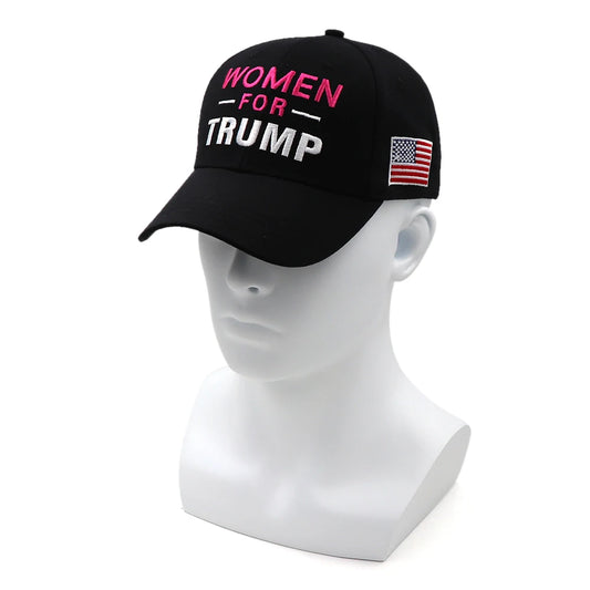 New Donald Trump 2024 Cap USA Flag Baseball Caps WOMEN FOR TRUMP Snapback Hat Embroidery Drop Shipping