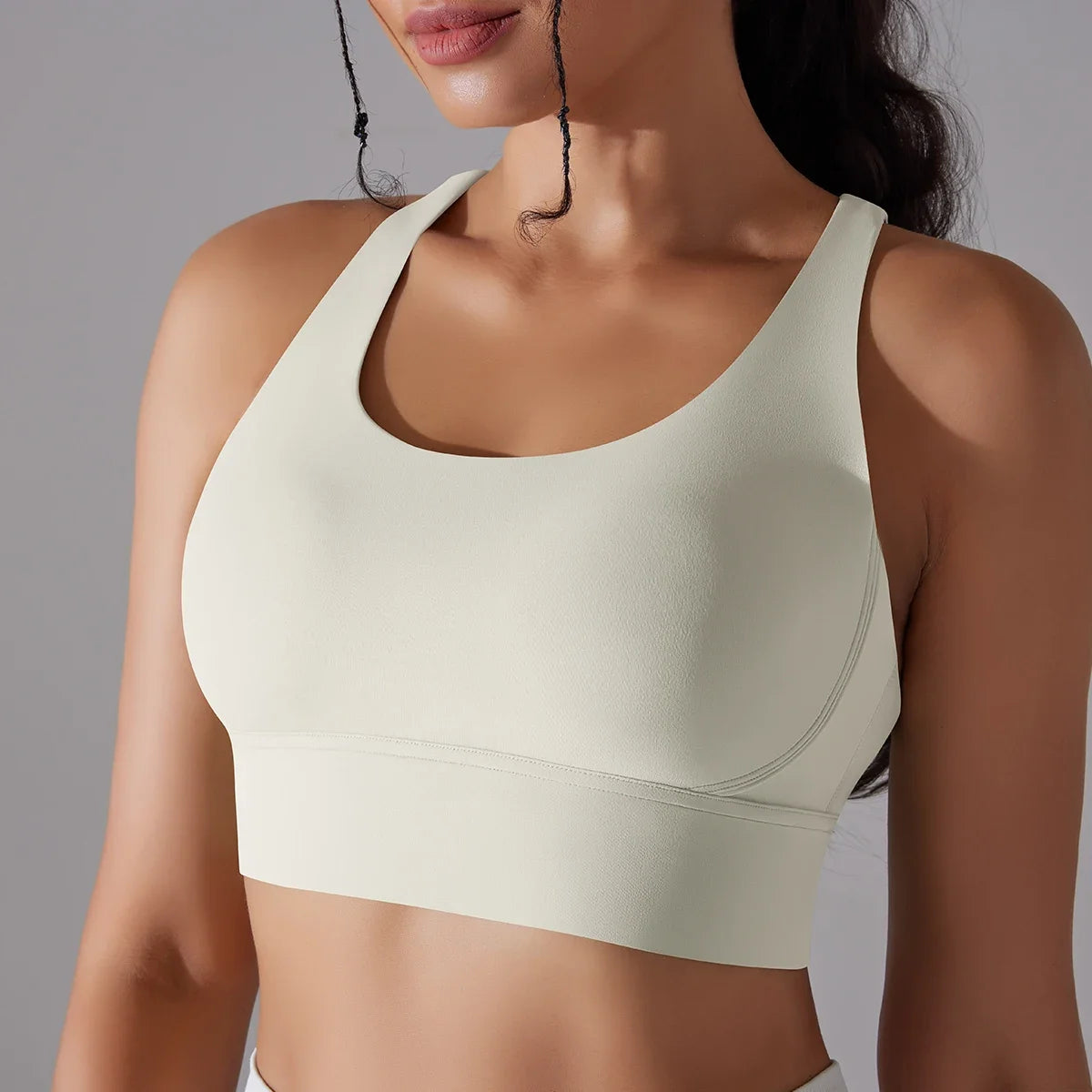 Women Crop Top Camisole Naked Feel (Workout Underwear Sportswear Outfit Women Yoga Bra Tops for Fitness  Sport Bra Gym Vest)