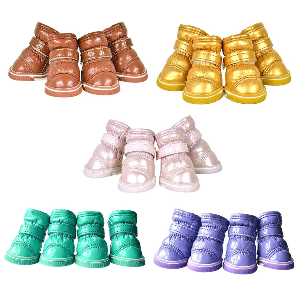 Lollipop Dogs Shoes Waterproof (Small Medium Larges Dog) (4Pcs/set)